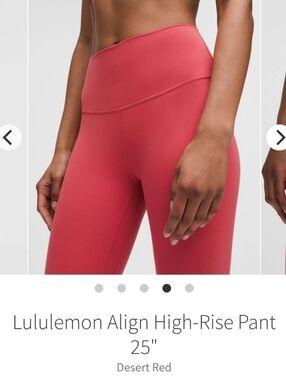 lululemon athletica Align High-Rise Leggings - Desert Red Size 6